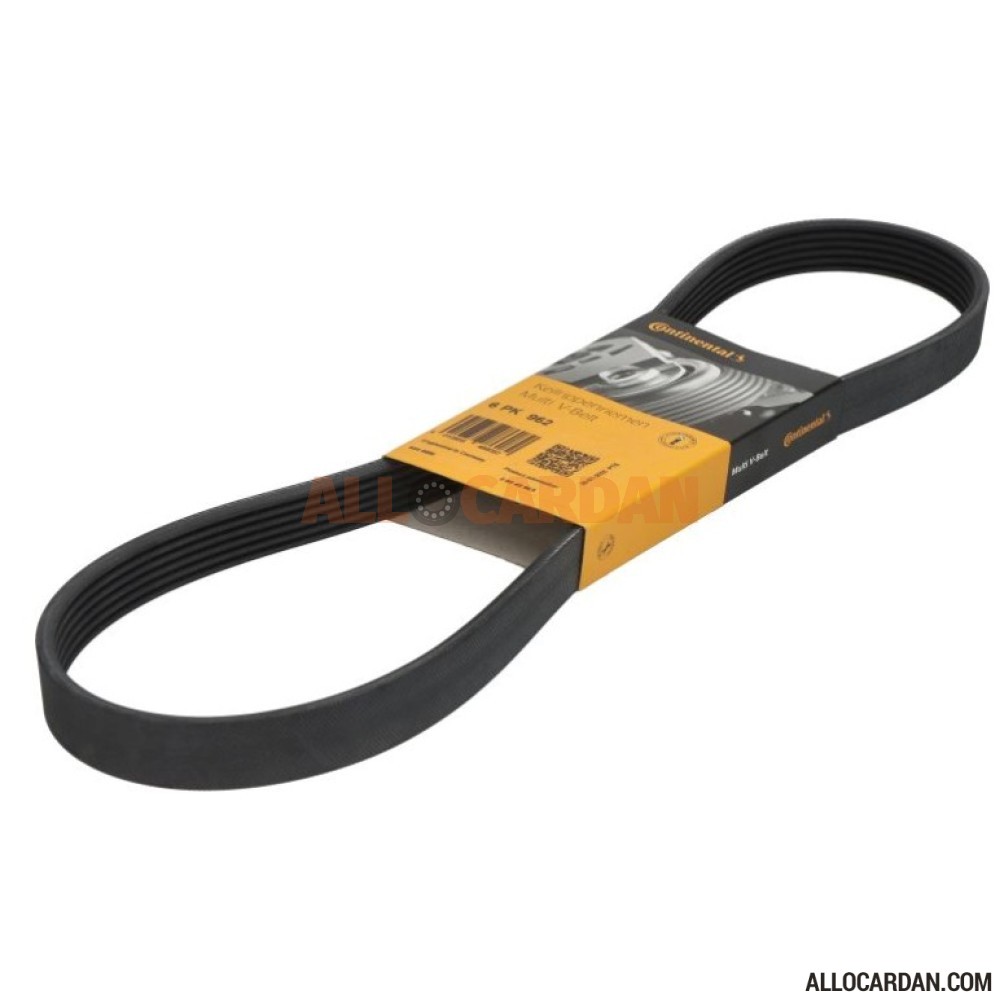 Courroie Trapézoïdale à nervures Continental 6 PK 962
