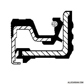 Bague d'étanchéité, moyeu de roue CORTECO 12040000B