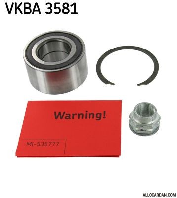 Kit de roulements de roue SKF VKBA3581