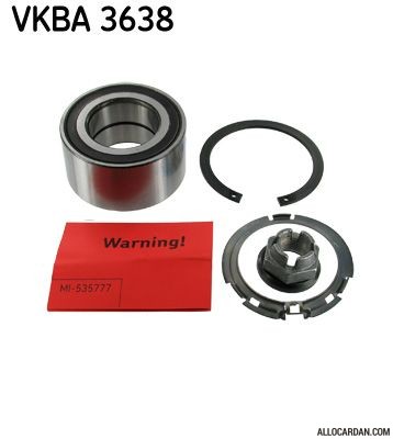 Kit de roulements de roue SKF VKBA3638