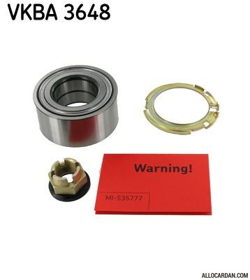 Kit de roulements de roue SKF VKBA3648