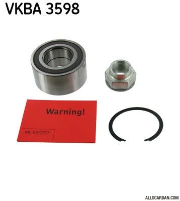 Kit de roulements de roue SKF VKBA3598