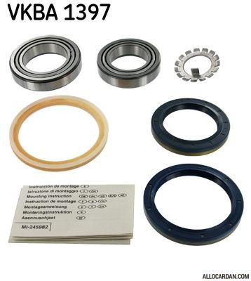 Kit de roulements de roue SKF VKBA1397