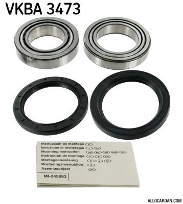 Kit de roulements de roue SKF VKBA3473