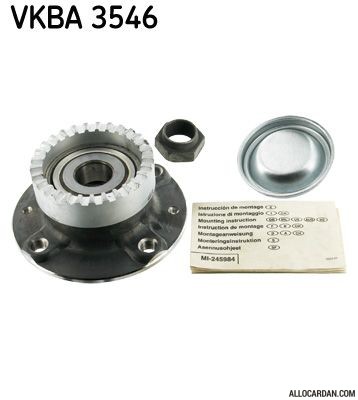 Kit de roulements de roue SKF VKBA3546