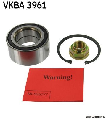 Kit de roulements de roue SKF VKBA3961