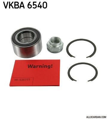 Kit de roulements de roue SKF VKBA6540