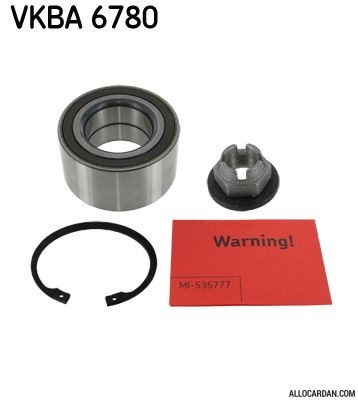 Kit de roulements de roue SKF VKBA6780