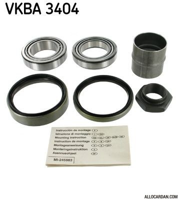 Kit de roulements de roue SKF VKBA3404