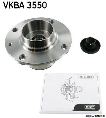 Kit de roulements de roue SKF VKBA3550