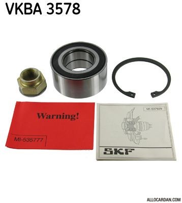 Kit de roulements de roue SKF VKBA3578