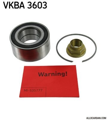 Kit de roulements de roue SKF VKBA3603
