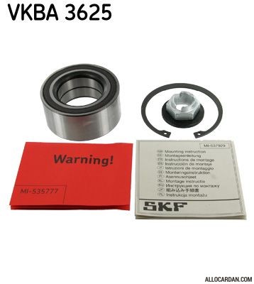 Kit de roulements de roue SKF VKBA3625