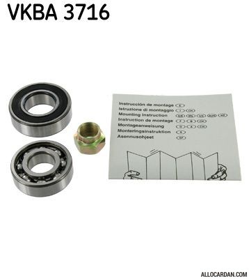 Kit de roulements de roue SKF VKBA3716