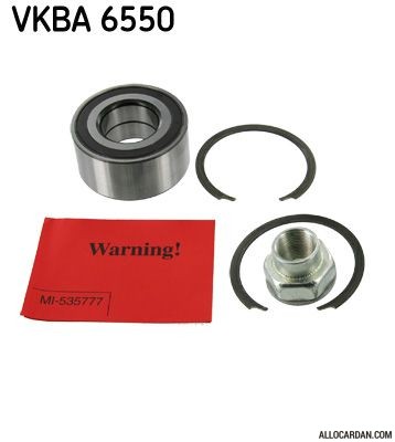 Kit de roulements de roue SKF VKBA6550