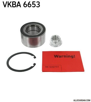 Kit de roulements de roue SKF VKBA6653
