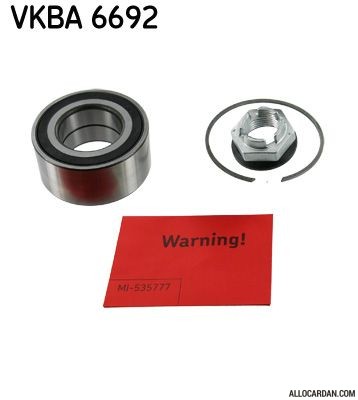 Kit de roulements de roue SKF VKBA6692